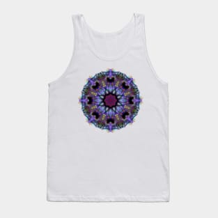 Purple Flowers Of Glass Tank Top